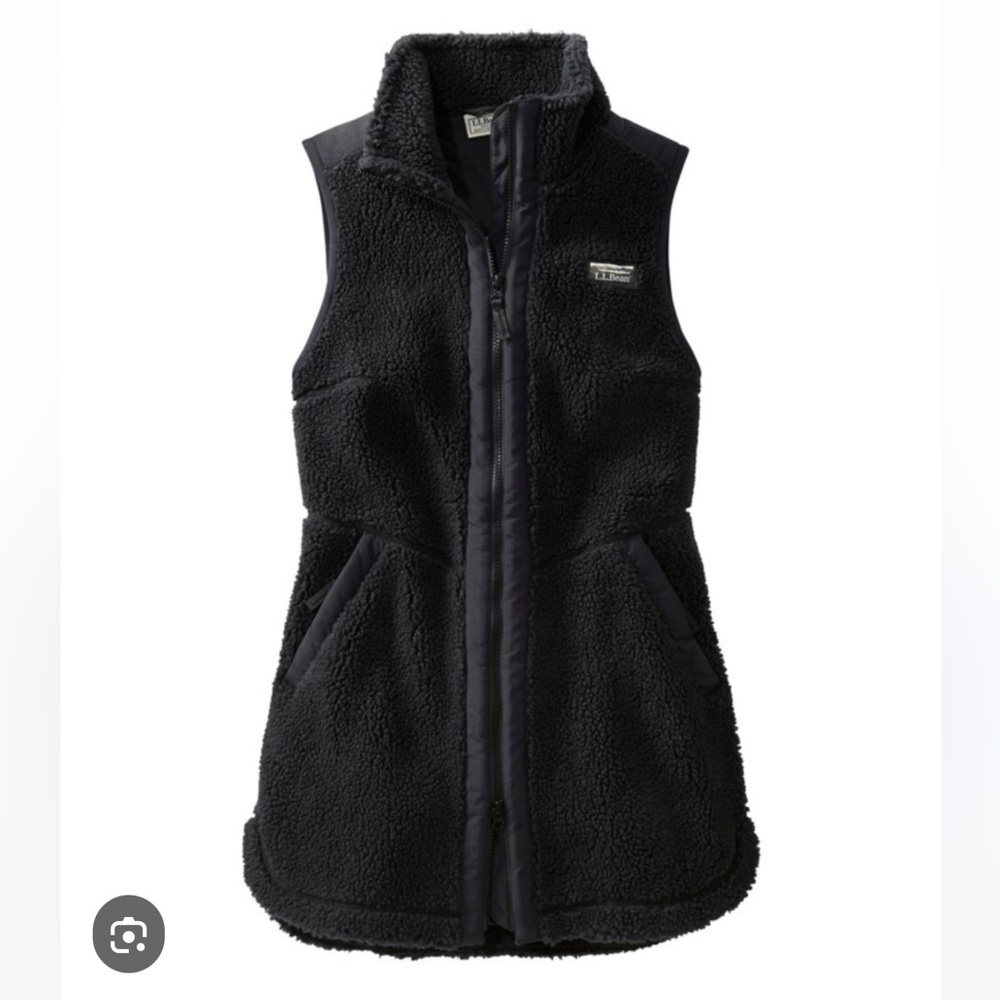 L.L. Bean Black Fleece Vest